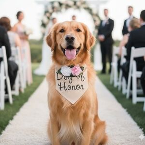 Buttons And Bones Celebrations Wedding Dog of Honor Bandana